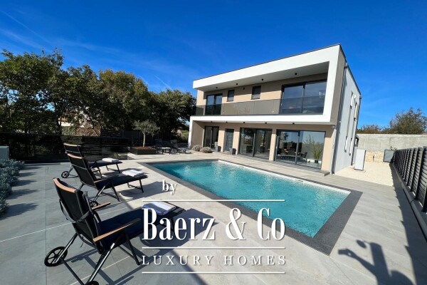 photo 1 Istria, Smoljanci, a modern, newly built villa with a pool and sea view