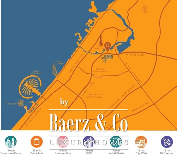 Floor Plan 1 - Exclusive 3-Bedroom Apartment | Investment Opportunity in Dubai Design District