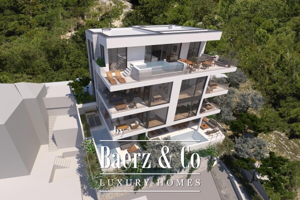 photo 1 Duće, new construction, luxurious apartment with pool and open sea view S1