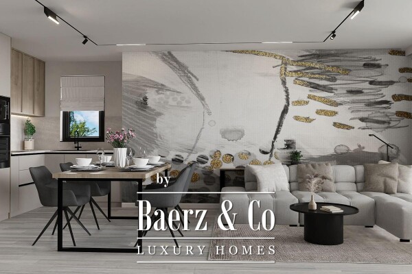 photo 2 Krk, luxury apartment in a new building, center of Njivice, first row to the sea NKP 140 m2