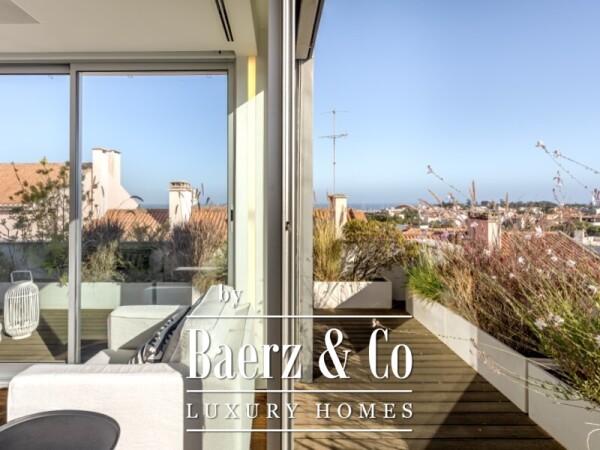 photo 1 3 + 1 Bedroom Duplex Penthouse with Private Terraces, Pool and Sea View in Cascais