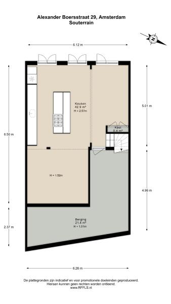 Floor Plan 1 - Alexander Boersstraat 29 H