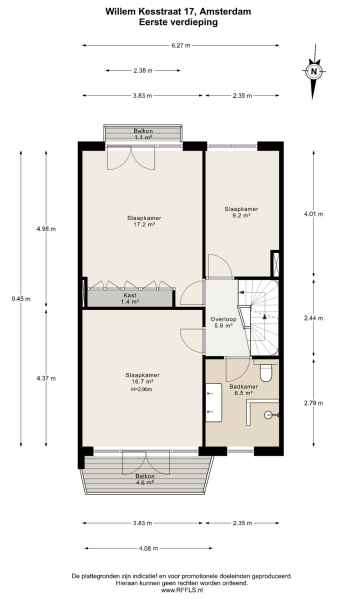 Floor Plan 5 - Willem Kesstraat 17